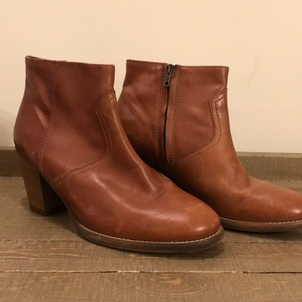 Madewell The Winston Leather Ankle Boots